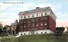 Peoria IL Illinois Deaconess Hospital Methodist College Campus Vtg Postcard E38 picture