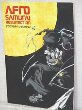AFRO SAMURAI RESURRECTION Book Movie Brochure Art Booklet 2009 Japan Ltd picture