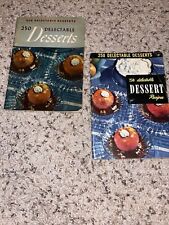 1941 First Edition /1951 ‘250 Delectable Desserts’ Culinary Arts Institute CB picture
