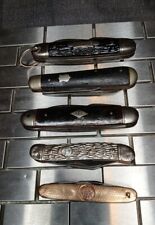 Grandpa's  Vintage Collection Of Pocket Knives Imperial Van Camp King Lot of 5 picture