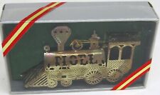 Vintage Bradford Novelty Co., Brass Train, Ornament. picture