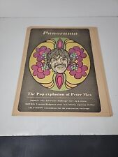 1968 PANORAMA NEWSPAPER Peter max cover art Beatles Warhol Pop sixties RARE picture