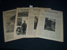 1919 NEW YORK TIMES MAGAZINE SECTIONS LOT OF 4 - NICE ILLUSTRATIONS - NP 1131 picture