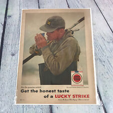 Vintage 1958 Lucky Strike Cigarettes Genuine Magazine Advertisement Print Ad picture