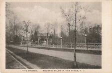 The Bridge Brown's Mills in the Pines New Jersey NJ c1920 Postcard picture