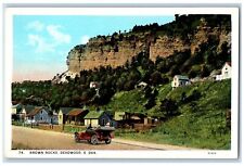 Deadwood South Dakota Postcard Brown Rocks Exterior View c1920 Vintage Antique picture