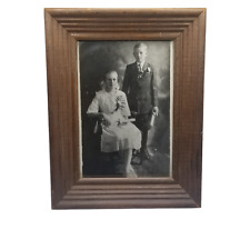 VTG Photograph Framed Boy & Girl with Diplomas Birth Defect Hand Deformity B&W picture