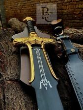 Conan The Barbarian Sword Atlantean Gold Edition With Leather & Wall Mount picture