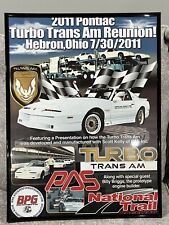 Original “2011 Pontiac Turbo Trans Am Reunion” Official Poster - 1989 20th TTA picture