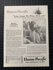 Vintage 1929 Union Pacific Railroad Print Ad - Bryce Canyon picture