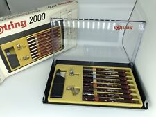 Rotring 2000 isograph eight pen set in case With Accessories picture