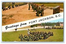 1976 Greetings From Fort Jackson South Carolina SC, Military Soldiers Postcard picture