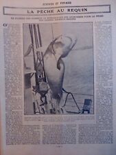 1866 1933 Sharks Attack Fishing 24 Newspapers Antique picture