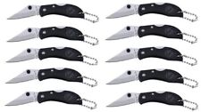  Bartech Pro Small Mini Half-Serrated Key Chain Pocket Knives, 10 Pack picture
