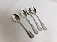A6- Towle Stainless Flatware Beaded Antique (Korea) Teaspoons  Lot of 3 picture