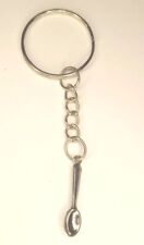 Keychain Silver With Spoon Charm Porte-Clés En Argent Avec Une Breloque cuillere picture