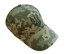 Ukrainian Military Cap Army Uniform Camo  Hat Baseball Cap Trident Size L New picture