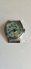 1947 Donald Duck Ingersoll WDP U.S. Time L9943 Round Green Face Wristwatch WORKS picture