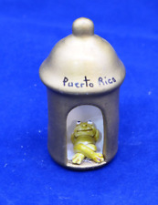 Vintage Puerto Rico Souvenir Frog Napping Figurine picture