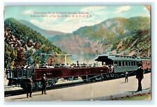1909 Observation Car Glenwood Springs Colorado CO D&RG Railroad Train Postcard picture