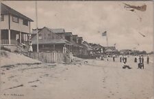 Fortescue, New Jersey Beach Scene Houses 1918 Albertype Postcard picture