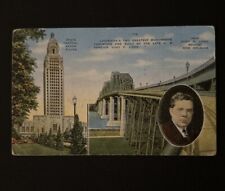 Louisiana State Capitol, Baton Rouge & Huey P Long Bridge, New Orleans LA picture