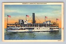 Sandusky OH-Ohio, Steamer G.A. Boeckling, Cedar Point Route, Vintage Postcard picture