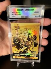 One & Only CURIOSITY MARS ROVER Self-portrait Card, Holo Gold GleeBeeCo 2024 1/1 picture