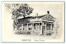 c1931 Dorset Inn Exterior Building Field Dorset Vermont Vintage Antique Postcard picture