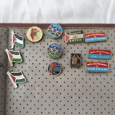 lot of 12 old vintage pins of liberation organization SWAPO Namibia,Palestina... picture