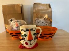 1950s TONY THE TIGER Cereal Bowl & Milk Mug Cup KELLOGG'S ADVERTISING PREMIUM picture