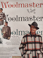 1949 Original Esquire Art Ads WOOLMASTER Coats CAVALIER Gloves picture