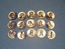 Coins Shell's Mr. President Coin Game 15 no duplicates Lincoln Polk Roosevelt picture