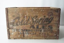 Cold Spring Ales Brewing Co Beer Lager Vintage Box Crate Lawrence MA picture