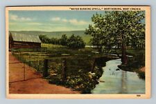 Martinsburg WV-West Virginia, Water Running Uphill, Scenic, Vintage Postcard picture