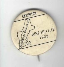 1935 pin Northeastern DENTAL Society pinback DENTIST Dentistry Exhibitor badge picture