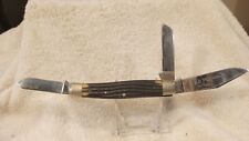 Vintage Queen Steel 49 Knife 3 Blades Etched picture