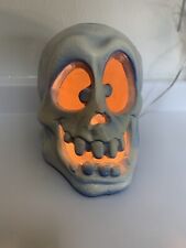 1993 Halloween Trendmasters Skeleton Skull Light Decor Tabletop Prop Tested picture