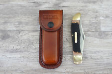 Schrade Old Timer 1250T Folding Pocket knife In Brown Leather Sheath picture