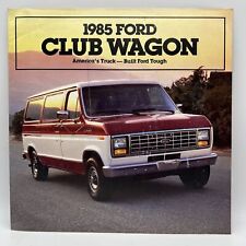 1985 FORD CLUB WAGON VAN Auto Truck Dealer Sales Brochure Options Colors & Specs picture