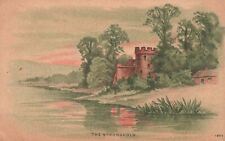 Vintage Postcard The Stronghold Castle Near The Lake Forest Trees Nature Woods picture