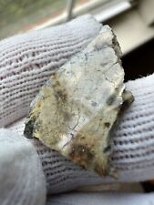 Djoua 001 Aubrite meteorite, 2.42 gram polished slice picture