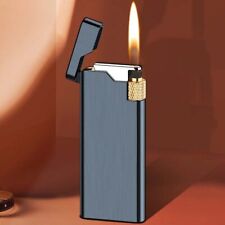 Ultra Thin Metal Flint Lighters Gas Butane Turbo Jet Windproof Cigar Lighter picture