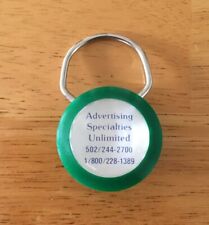 Vintage Keychain ADVERTISING SPECIALTIES UNLIMITED Key Fob Ring SALESMAN SAMPLE picture