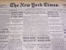 1933 FEBRUARY 6 NEW YORK TIMES - MUTINEERS SEIZE DUTCH SHIP - NT 4179 picture
