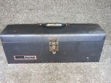 Vintage MONTGOMERY WARD Powr Kraft Toolbox w/ Tray- Tool Box 19