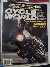 Cycle World July 1981 Honda CBX/BC750F Yamaha XV920 B13067 #B picture