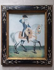 Eastlake Incised Victorian Frame with George Washington Print 13x11