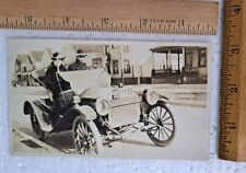 1914 Original Black & White Photo Man Woman Driving picture