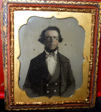 1/6th size Ambrotype of older man in half case picture